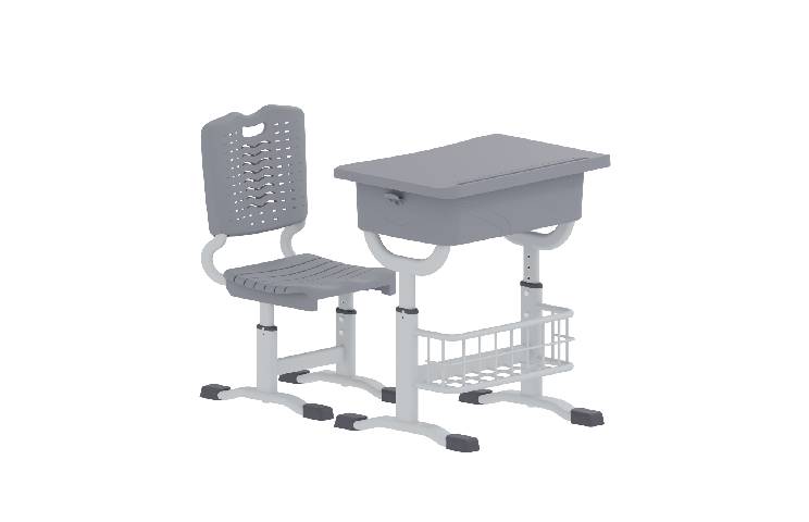 塑钢套管桌椅带篮