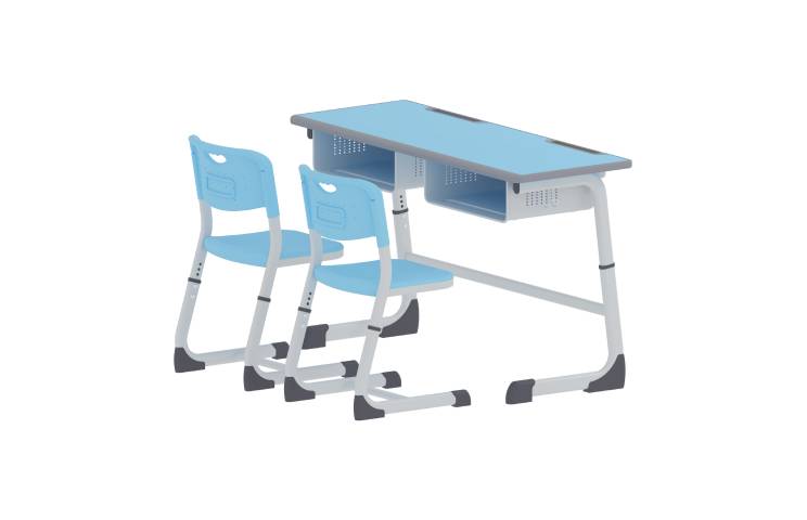 双人C型套管桌椅