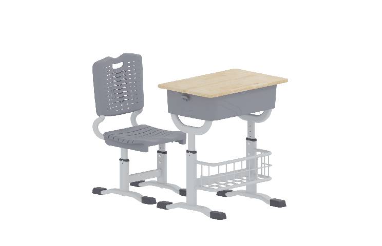 塑钢套管桌椅带篮